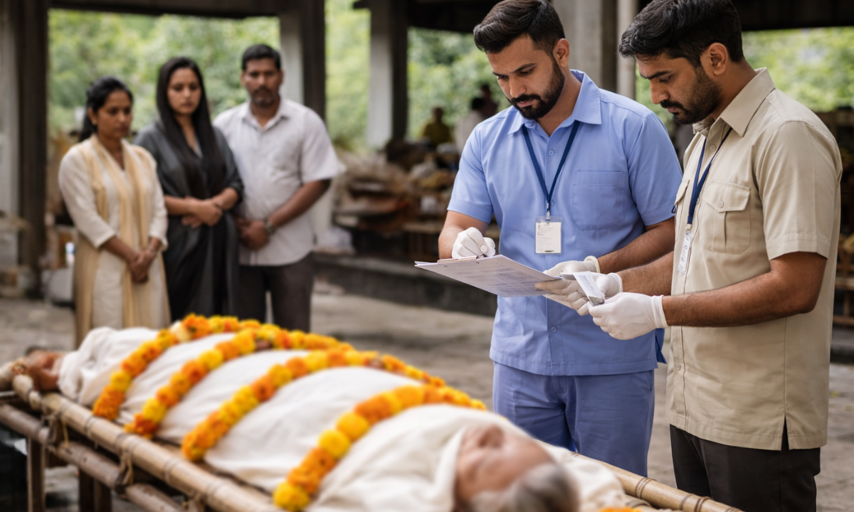 Arrival at the Cremation Site