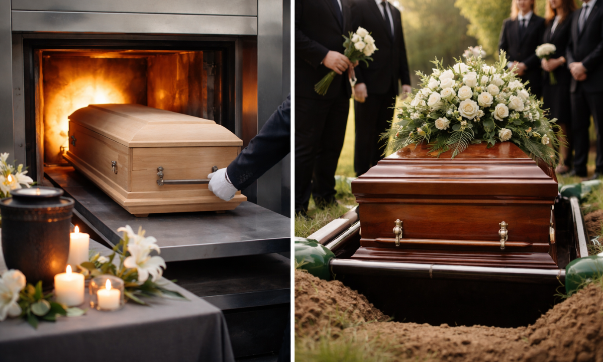 Cremation or Burial