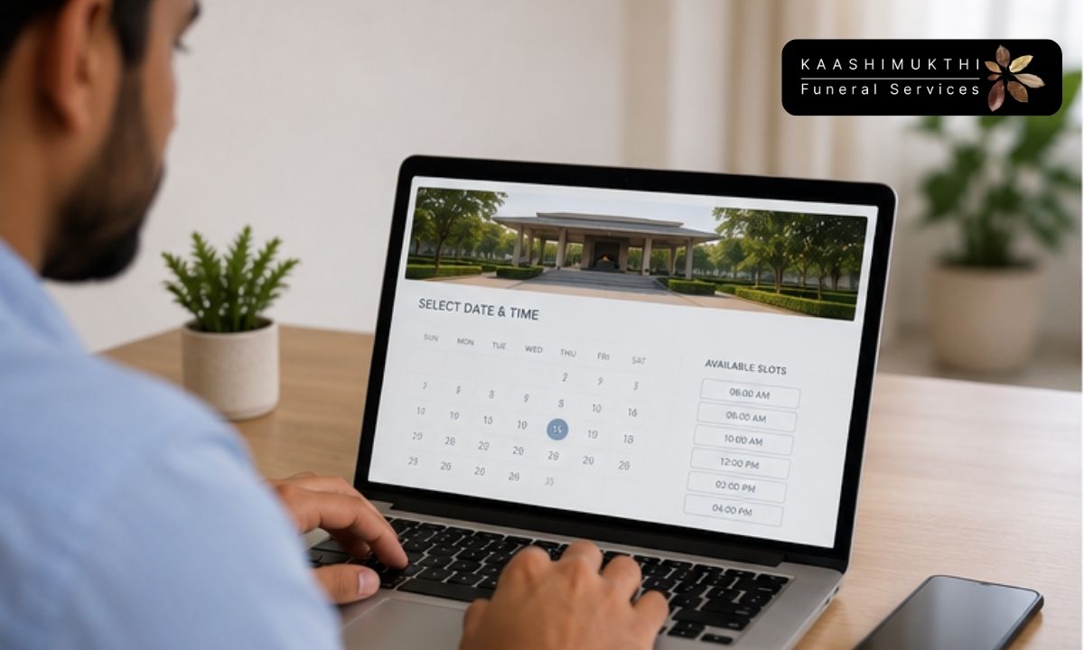 Booking a cremation slot at Swarga Vatika Crematorium