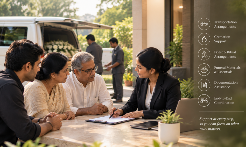 Funeral arrangement support services in Hyderabad