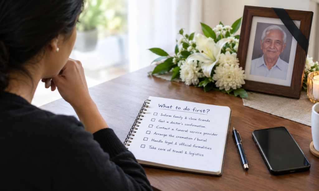 First steps to arrange funeral services after a death