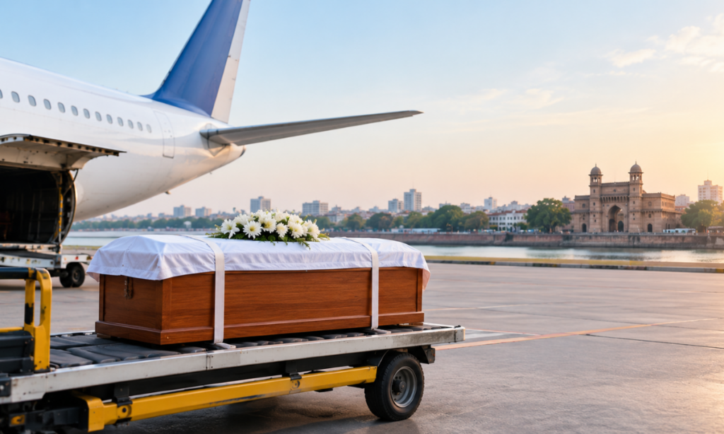 Bringing mortal remains to Ahmedabad from abroad