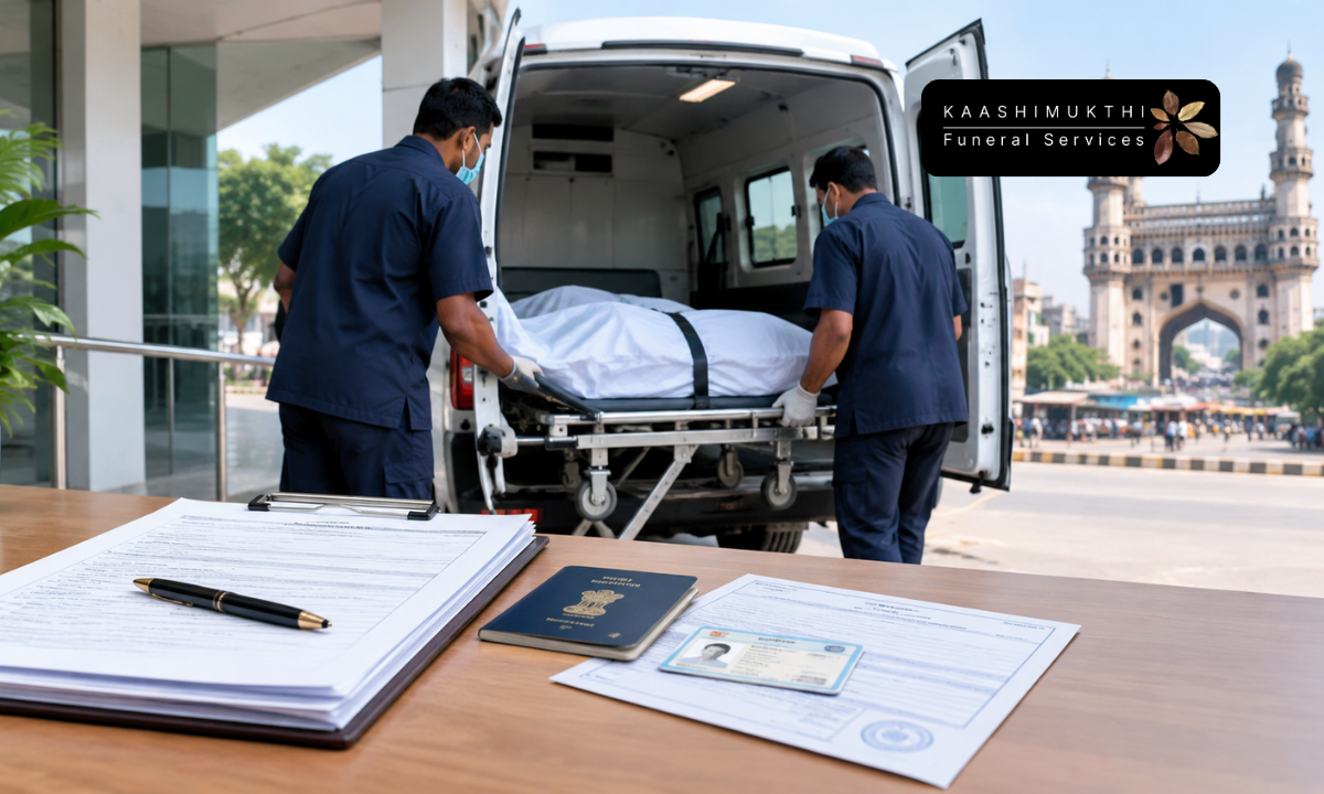 Documents required for dead body transportation from Hyderabad