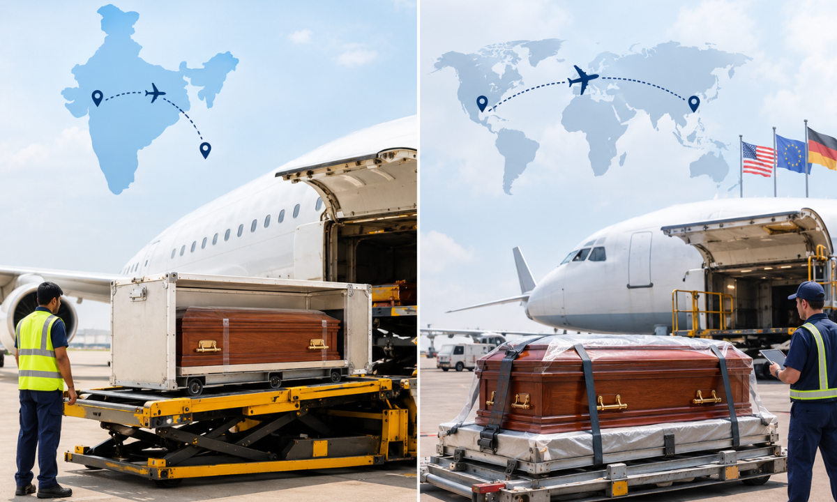 Domestic air cargo vs international repatriation of human remains