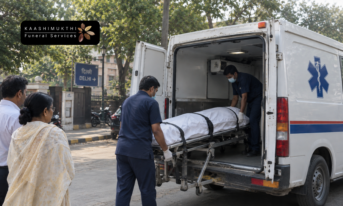Dead body transport ambulance in Delhi