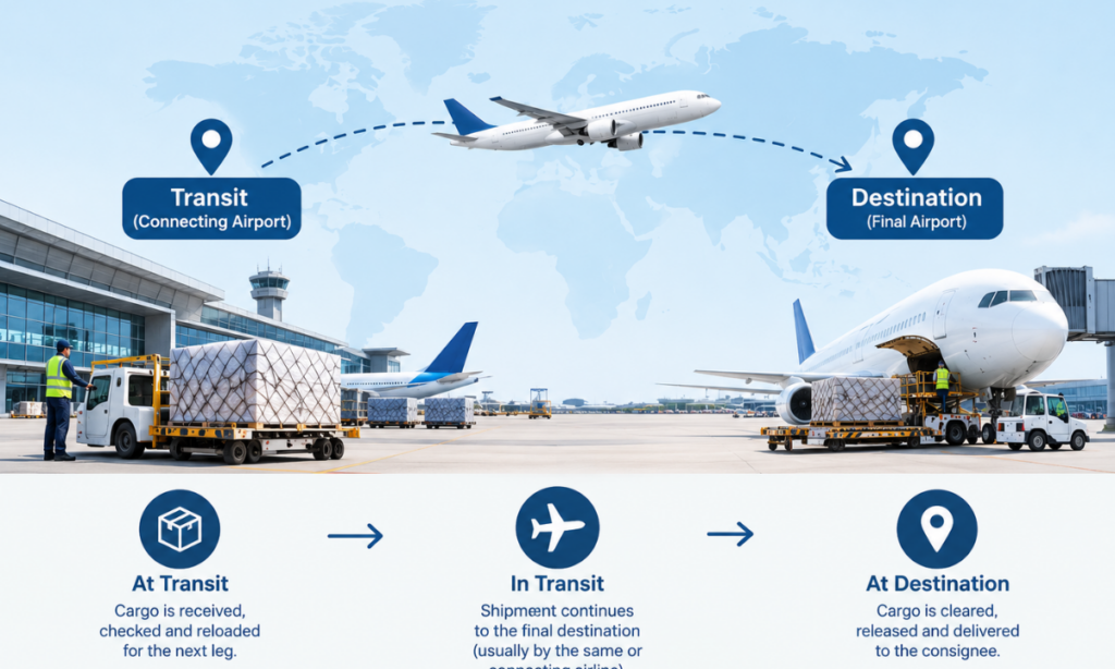 Transit and destination requirements for mortal remains transportation