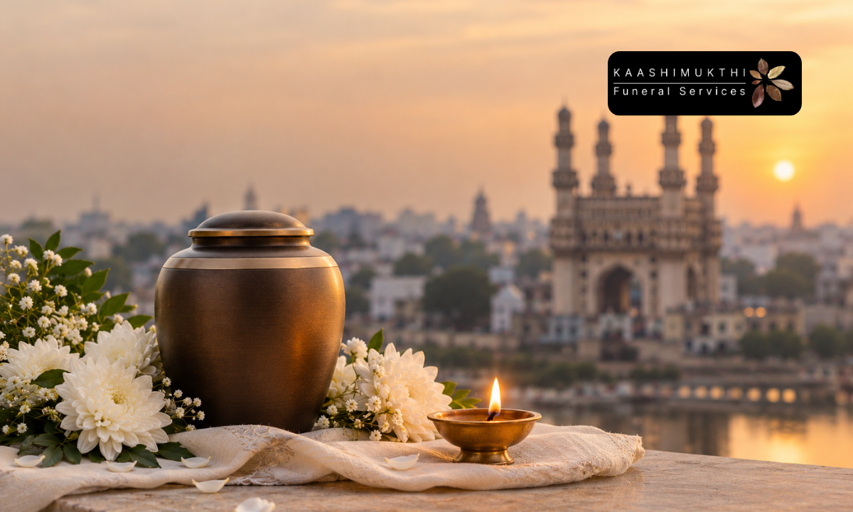Transporting cremated ashes from Hyderabad